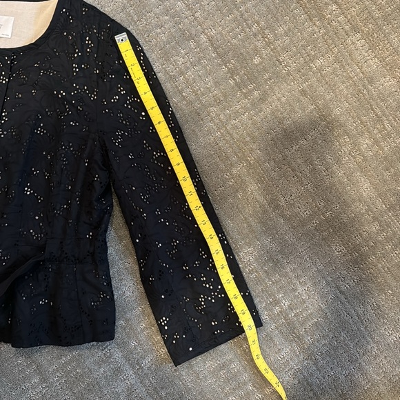 LOFT cutout belted blazer, black, 12P - Picture 12 of 14